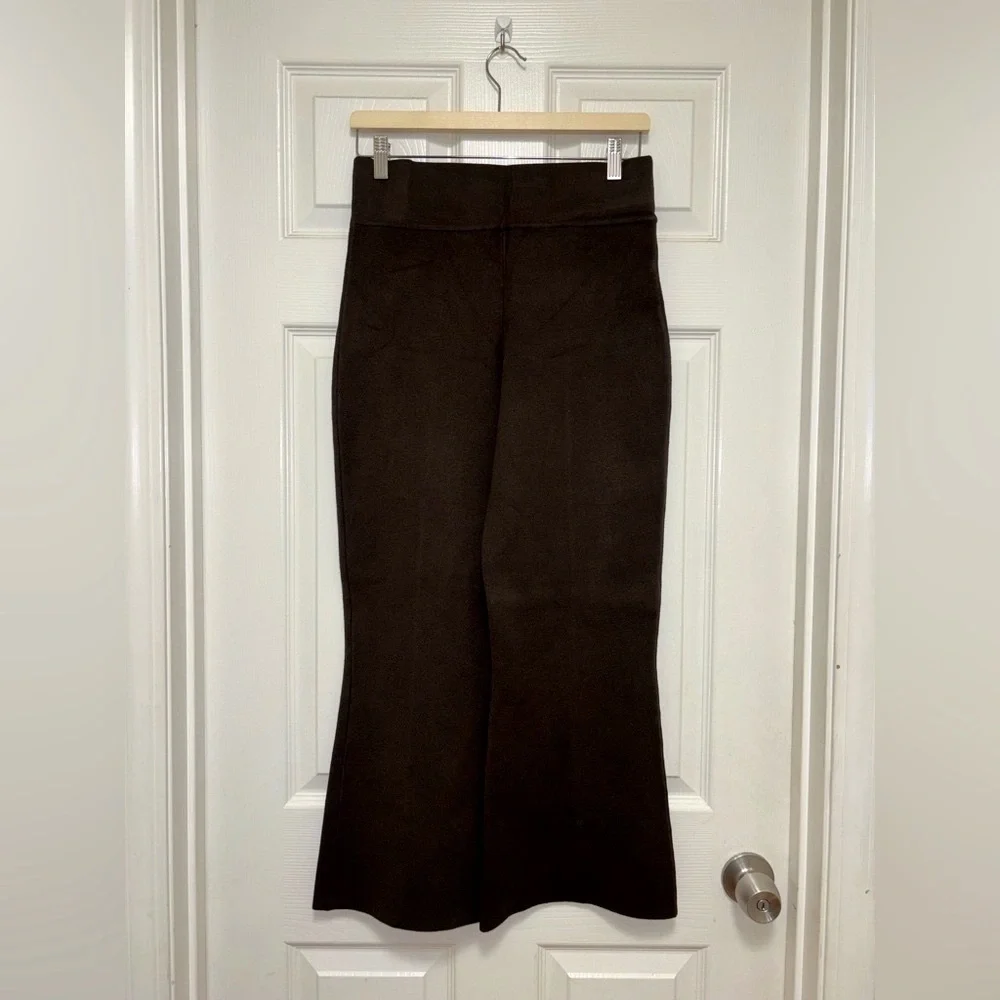 NWT J.Crew New Delaney Kickout Sweater Pant in Heather Chocolate - Picture 8 of 10